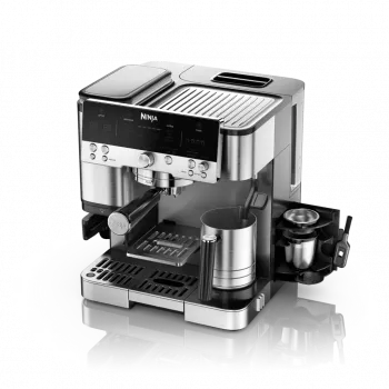 Espressomaschine Ninja ES601EU — 2-L-Wassertank, 1-Tassen-Kapazität, Schwarz/Edelstahl