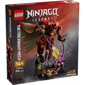 LEGO Bauset NINJAGO 71846 Feuerritter-Mech, 996 Teile, 2 Minifiguren, bewegliche Gliedmaßen, 260 mm Höhe