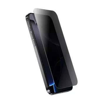 Gehärtetes Sichtschutzglas Crong für iPhone 16 Pro — blendfrei, kratzfest