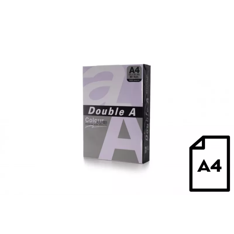 Farbpapier Double A, 80g, A4, 500 Blatt, Lavendel