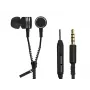 Earphones ZIPPER mit Mikrofon schwarz