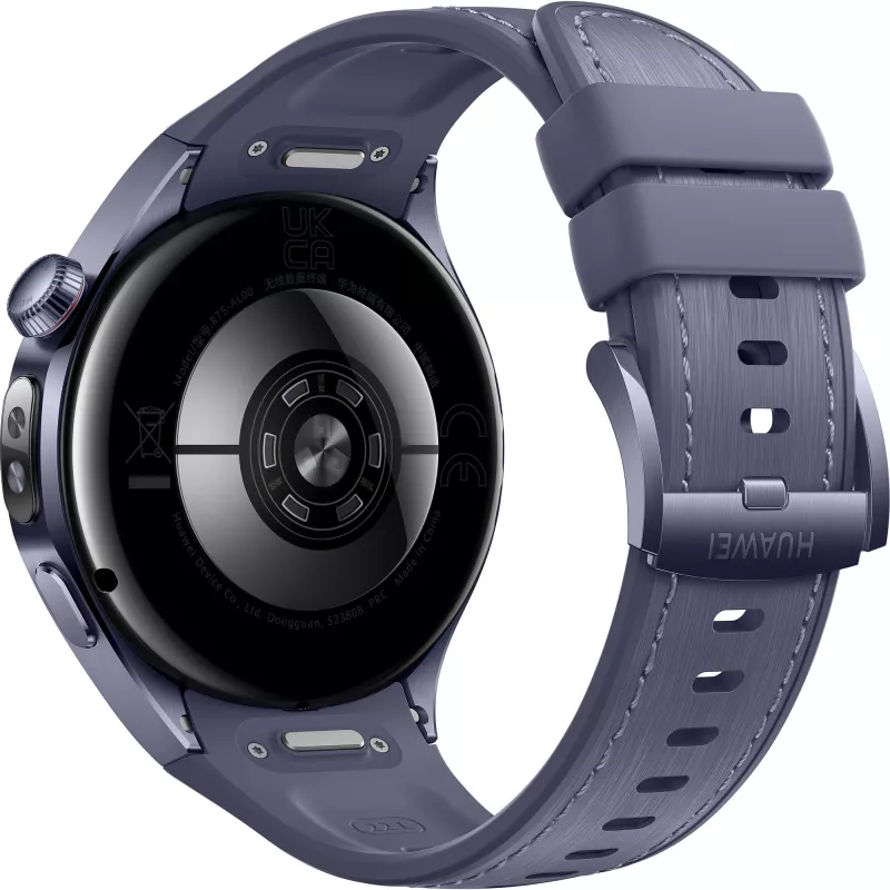 Watch 5 46mm (Rates-L39L), Smartwatch Grau/Violett, Komposit-Uhrarmband in grau-violett, Gehäuse aus Titan