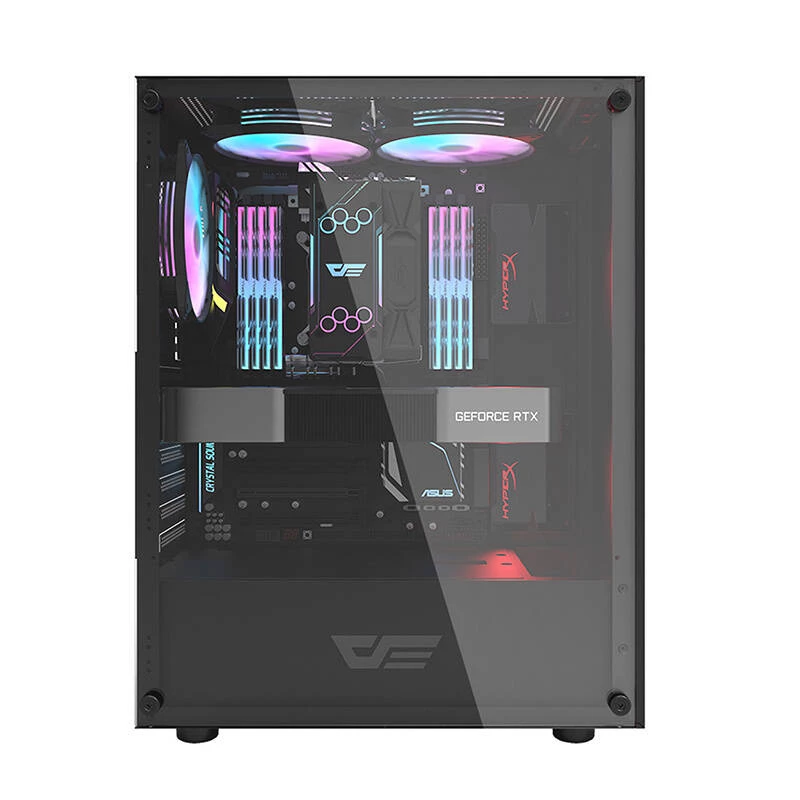 Computer-Gehäuse Darkflash DK100 (schwarz)