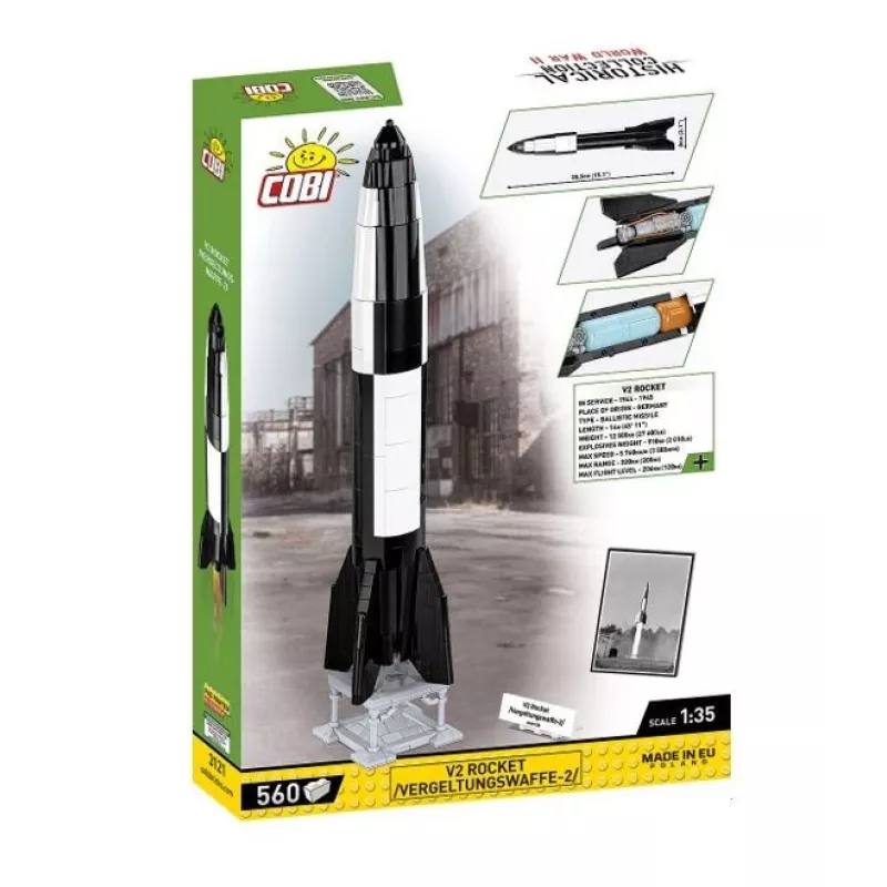 Bauset COBI V2 Rakete 560 Teile Zweiter Weltkrieg