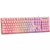 Deltaco GAM-021-RGB-P-DE - Vollgröße (100%) - USB - Membran-Tastenschalter - QWERTZ - Pink