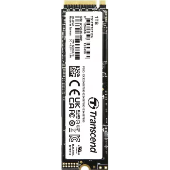 Transcend MTE712A - SSD - verschlüsselt - 1 TB - intern - M.2 2280 (beidseitig) - PCIe 4.0 x4 (NVMe) - 256-Bit-AES - Self-Encrypting Drive (SED), TCG Opal Encryption 2.0 (TS1TMTE