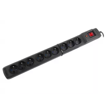 Überspannungsschutz Armac M9/15/CZ Schwarz 9 AC-Steckdosen 250V 1,5m