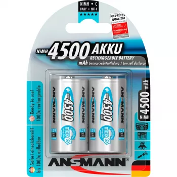 1x2 Ansmann maxe Akku NiMH Baby 4500 mAh German (5035352)