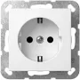 Schuko-Steckdose GIRA SH System 55 Reinweiß Modell 445327 für System 55 Rahmen