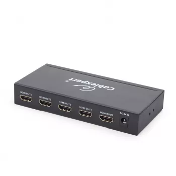 HDMI-Videosplitter GEMBIRD DSP-4PH4-02 — 4× HDMI-Ausgänge, HDMI 1.4, 225 MHz, Stahlgehäuse, 146×73×24 mm
