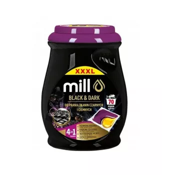MILL PROFESSIONAL 2-Kammer-Kapseln für schwarze und dunkle Wäsche 70 Stk.