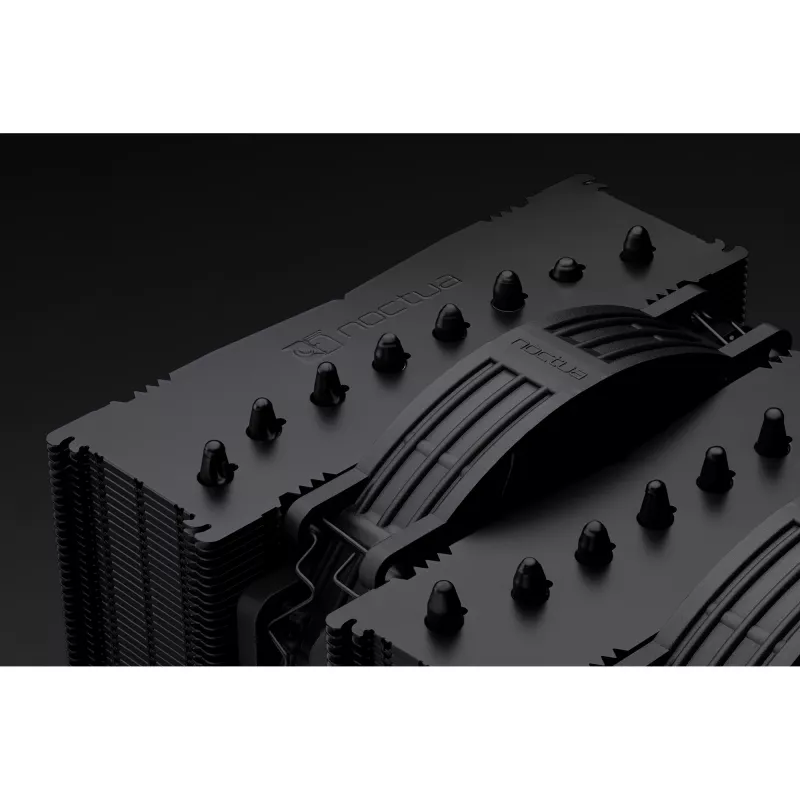 Noctua NF-A14x25r G2 PWM Sx2-PP chromax.Schwarz 140 mm Dual-Fan-Set