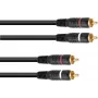 RCA (Cinch) Audiokabel Omnitronic 2x2, 0,9 m, Modell 30209356