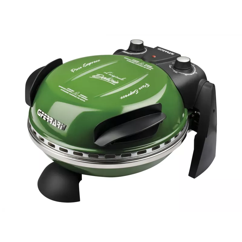 Delizia Pizzaofen G1000603 (Grün, 1.200 Watt, für Pizza Ø 31 cm)