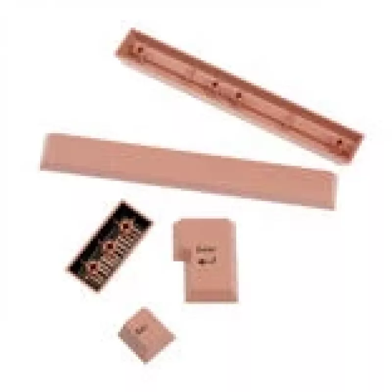 GMK FPTK5052 Additional Kit ABS-Tastenkappen, Double-Shot, Erweiterungsset für ISO & ANSI, pastellrosa