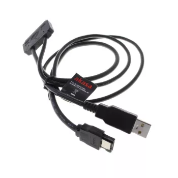Akasa Flexstor eSATA-Kabel für 6,40 cm (2.5) - SATA-HDD und -SSD (AK-CBSA03-80BK)