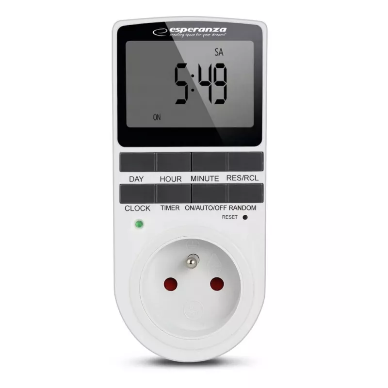Digitaler Countdown-Timer ESPERANZA ELA101 — 99-Minuten-Timer, LCD-Anzeige, 230V AC, 16A