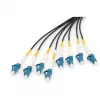 DIGITUS Vorkonfektionierte Fibre Optic Universal Breakout Kabel, Singlemode OS2, 8 Fasern, LC/UPC - LC/UPC