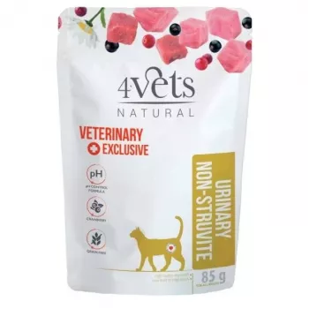 4VETS Natural Urinary Non-struvite - Nassfutter für Katzen - 85 g
