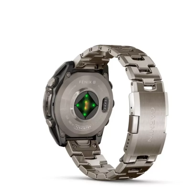 Smartwatch GARMIN Fenix 8 47 mm, 1.4 Zoll (3,56 cm) AMOLED 454×454, Titan, Wi‑Fi, GPS