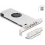 PCI Express x16-Karte DELOCK 4× USB 20 Gbit/s Type-C Quad-Channel