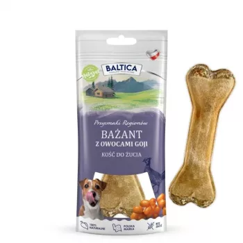 BALTICA regionale Leckerbissen Kauknochen Fasan mit Goji-Beeren - Hundeleckerli - 1