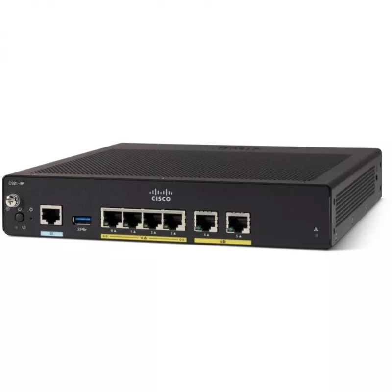 Kabelgebundener Router Cisco C927-4P Gigabit Ethernet Schwarz