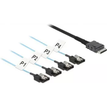 DeLOCK 85468 SAS-Kabel 0,5 m 12 Gbit/s Schwarz OCuLink SFF-8611 auf SATA