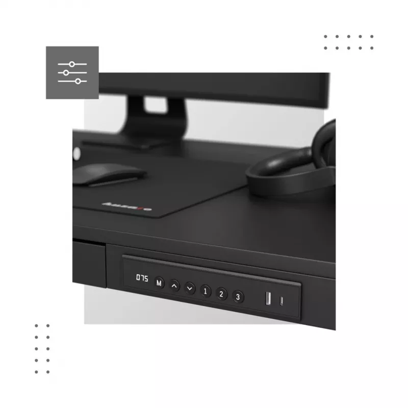 Elektrischer Schreibtisch MA-Leader 8.2 Schwarz