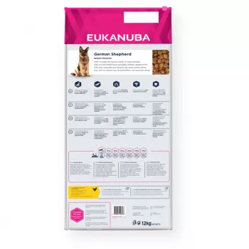 Trockenfutter für Hunde EUKANUBA Breed Specific German Shepherd Adult 12 kg, Huhn, Protein 23%, Fett 13%