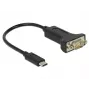 Serielles Kabel DeLOCK 63908 Schwarz 0,15 m DB-9