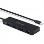 USB-Hub FANTEC UMP-4U31-C mit 4x USB-A 3.0 Anschlüssen und USB-C Verbindung