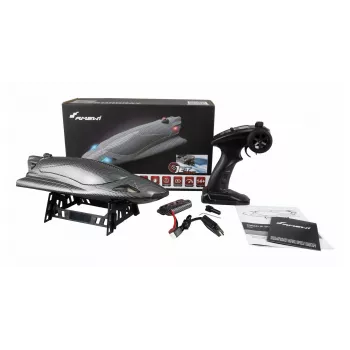 Funkgesteuertes Schnellboot Amewi Stingray Jet Drive 335mm RTR, Carbonoptik