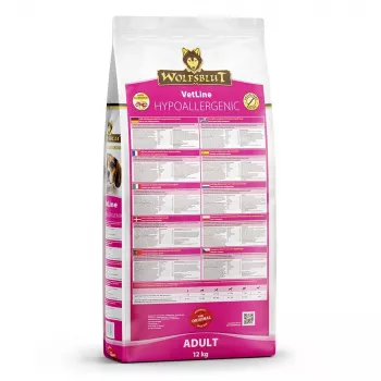 Trockenhundefutter Wolfsblut VetLine Hypoallergenic Horse — 12 kg, Monoprotein, 20 % Protein, getreide- und glutenfrei