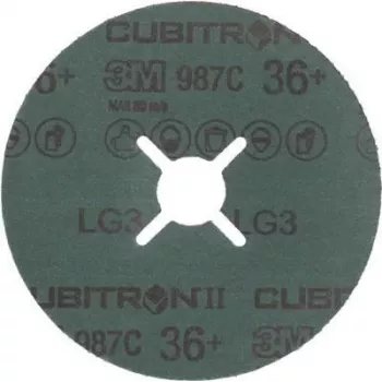 Fiber-Schleifscheibe 3M Cubitron II 987 C 125 mm K60+ INOX Keramikkorn