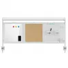 Schreibtischtrennwand Ergo Office ER-300 W, Breite 1250 mm, maximale Belastung 10 kg