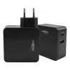 ANSMANN 247PD - Netzteil - 45 Watt - 4700 mA - PD, QC 3.0 - 2 Ausgangsanschlüsse (USB, USB-C) - Schwarz (1001-0095)