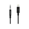 Belkin Kabel Lightning auf Kopfhöreranschluss - Lightning männlich bis Stereo Mini-Klinkenstecker männlich - 91.4 cm - Schwarz - für Apple iPhone (Lig