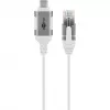 Goobay Ethernet-Kabel USB-C 3.1 zu RJ45 schlank 2 m - verbindet Router oder Modem (74387)