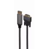 Videokabel-Adapter Gembird CC-DPM-DVIM-4K-6 – DisplayPort auf DVI, 1,8 m, 4K, schwarz
