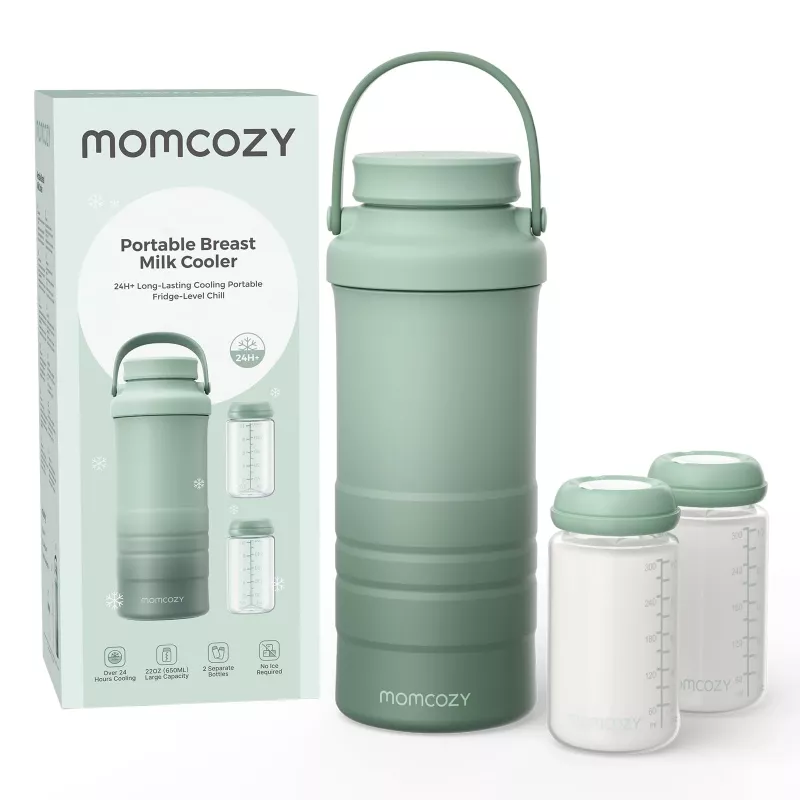 Momcozy CM01 Tragbare Muttermilch-Kühlbox Grün