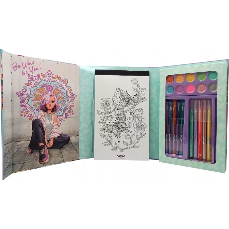 Kreatives Malset Kids Euroswan WOW00084 — Mandala-Glitzer-Kit für Kinder