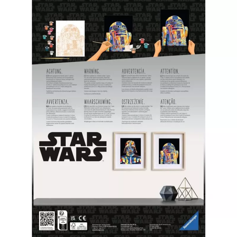 Malset Ravensburger CreArt Star Wars R2‑D2 – Malen-nach-Zahlen-Set
