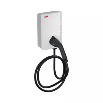 Charging Case charging ABB Terra AC W22-G5-R-C-V2-0 Wallbox Typ 2, 22 kW, Kabel 5 m, 3-Phasen Stromversorgung/32 A, Bluetooth, Wi-Fi, Ethernet, mit RFID-Leser, Modem GSM/4G