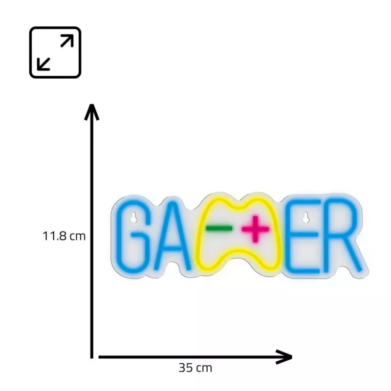 LED Neon Light MANTA SNL62MT GAMER RGB Color Changing - RGB Gaming-Streifenleuchte