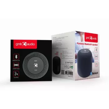 Mono tragbarer Lautsprecher Gembird SPK-BT-15-BK — 5 W RMS, Bluetooth, MicroSD, 1200 mAh, Schwarz