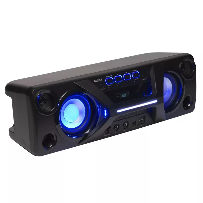 Denver BTB-410NR Stereo tragbarer Lautsprecher Schwarz