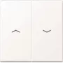 Wandplatte / Schalterabdeckung Jung A595PWWM — Kunststoff, schraubenloses Design, 1-teilig