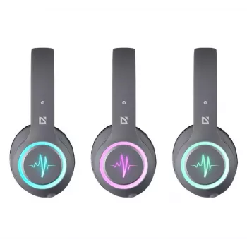 Headset DEFENDER FREEMOTION B571 LED kabellos binaural, 4 cm Treiber, 6–8 h Akku, geschlossene Bauweise, 20–20000 Hz