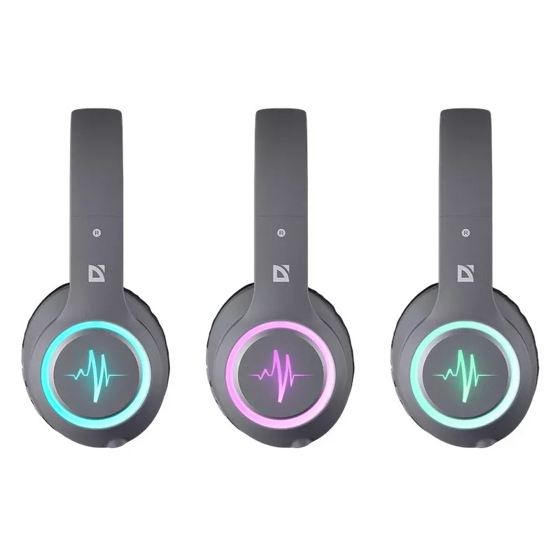 Headset DEFENDER FREEMOTION B571 LED kabellos binaural, 4 cm Treiber, 6–8 h Akku, geschlossene Bauweise, 20–20000 Hz